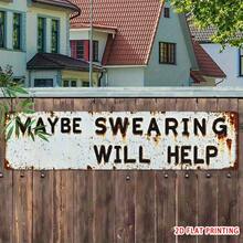 1 pieza Letrero de aluminio vintage, estilo victoriano, letrero divertido, letrero de metal retro, duradero, decoración artesanal, regalo ideal perfecto, decoración de pared, decoración del hogar, decoración de granja, decoración del porche, decoración exterior, decoración de habitación - Multicolor - Ver 2