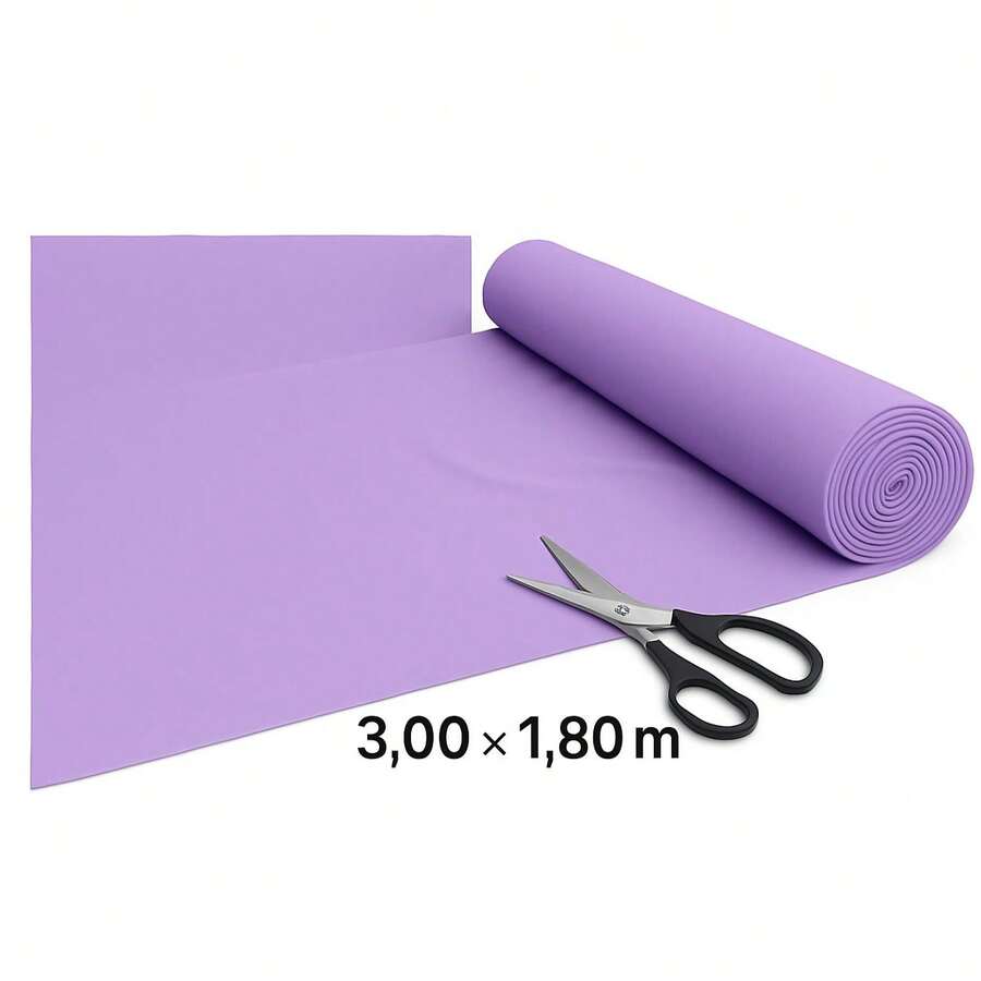 Malha Tencionada  3,00m x 1,80m - Para Decoração De Festas - Lavanda - Visão 1