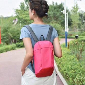 Minimalistische lichtgewicht rugzak, telefoonhoesje, buitensporten, casual wandelen, kleine rugzak, unisex laptoptas