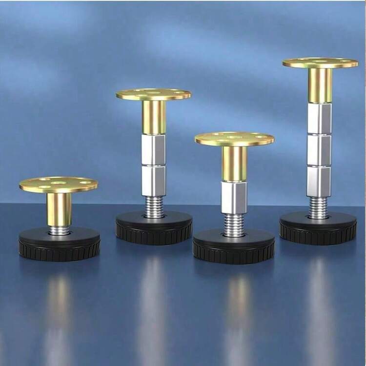 4pcs Adjustable Furniture Legs Adjustable Slat Support Legs For Table/Bed/Cabinet/Couch, Bed Frame Adjustable Height Slat Support Leg - Multicolor - View 4