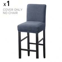 Fundas elásticas para taburetes de bar, cubiertas lavables para respaldo de sillas de barra, funda de asiento con parte inferior elástica para cubrir taburetes altos de bar