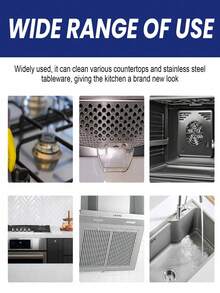 Stainless Steel Cleaning Paste - Instantly Brightens Pot Bottoms, Dissolves Rust Stains, Powerful Degreasing, For Surfaces, Essential For Kitchen