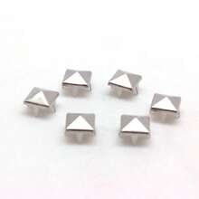 50 件/100 件/160 件/220 件方形金字塔铆钉适用于服装包包皮鞋朋克摇滚珠宝工艺品，4 爪金属钉头铆钉配饰