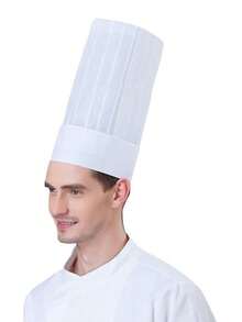20 piezas/50 piezas Gorro de chef desechable, gorro alto, gorro extra alto para restaurantes de comida, cocina en el hogar, escuela, clases, equipo de catering o fiesta de cumpleaños en color blanco - Multicolor - Ver 6