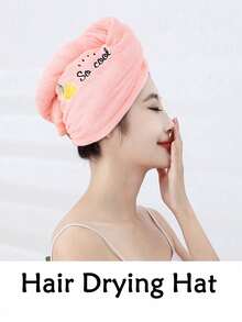 1 件/5 件柔软超细纤维浴帽和毛巾 - 女士速干发帽，返校，旅行度假必需品，女士发饰 - 查看 3
