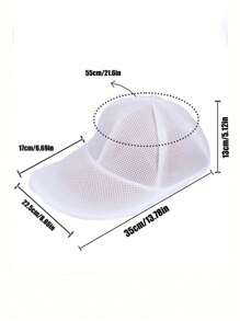 1pc Polyester Thick Mesh Laundry Bag, Convenient For Adult Use, Anti-Deformation Hat Holder, Baseball Cap Wash Bag