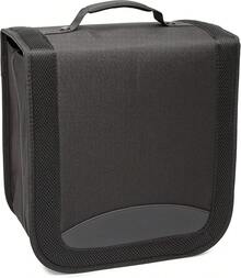 Carpeta de poliuretano de almacenamiento portátil para CD/DVD, capacidad de 400, color negro - Capacidad de 400 - Ver 11