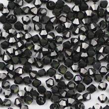 200 chiếc 3MM Hình thoi Hình dạng Nhọn Pha lê trong suốt Hạt AB Màu sắc Hạt lỏng lẻo Để làm đồ trang sức DIY , Óng ánh - 3mm - Xem 25