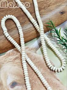 Women's Retro Bohemian Style Turquoise Bead Necklace, Vintage Western Cowgirl Fashion, Suitable For Everyday Wear, Add To Your Jewelry Collection