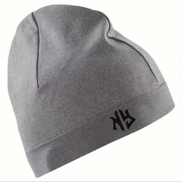 1 pieza Gorra unisex para deportes al aire libre y ciclismo de unicolor con estampado de letras, sombrero deportivo suave y transpirable con orejeras, ajustable, unisex con bordado, minimalista