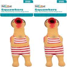 Outward Hound Squawkers Grandpa Gimpy Latex Rubber Chicken Interactive Dog Toy, Large - Grandpa Gimpy - 查看 2