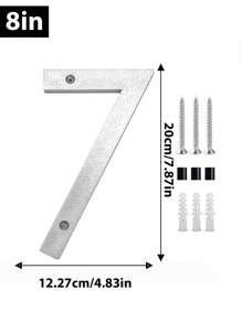 Números de dirección modernos en 3D, negros e impermeables - Placas de puerta exteriores de fácil instalación para el hogar, el garaje y el buzón, de 8" | Plástico resistente, resistente a la intemperie, fácil instalación, decoración moderna del hogar, señalización resistente a la intemperie | Placas de dirección modernas | Números resistentes a la intemperie, decoración de pared exterior