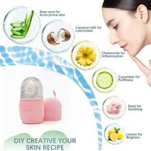 Molde de silicona para cubitos de hielo - Herramienta de masaje facial, sin fragancia, sin batería, adecuado para todos los tipos de piel, esencial para el verano, accesorios de maquillaje