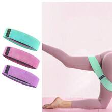 3pcs/Set Elastic Hip Band Yoga Resistance Band Wide Fitness Exercise Legs Band Loop For Circle Squats Training Outdoor Gym Fitness Booty Workout - Multicolor - View 4