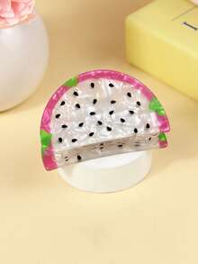 1 Kẹp tóc hình trái cây hoạt hình bằng nhựa PVC dành cho nữ, Phụ kiện tóc trang trí, Quà tặng sáng tạo cho bé gái Phụ kiện tóc thời trang Kẹp tóc thanh lịch mùa thu đông cho trang phục đi nghỉ cho phụ nữ - Nhiều màu - Xem 5