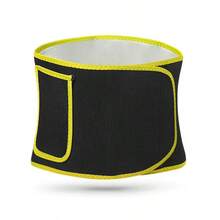 Cintura regolabile per modellare la vita, allenamento della forza centrale, effetto sauna assorbente del sudore, adatta per palestra e yoga - nero - Visualizzare 7