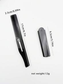 1 件黑色便携式口袋折叠梳、男士刀形胡须梳、女士可折叠旅行梳、返校、旅行度假必需品、女士发饰、刷子、发刷、边缘刷、刷头发、发梳、梳头发、顺发刷、球刷、迷你发刷、发刷套装、木梳、发刷、发刷、发梳、理发、美发工具、美发产品、发饰、光滑后刷、护发、发梳、理发配件、梳头发、卷发刷、旅行、美发用品、顺发刷、球刷、迷你发刷、发饰、卷发产品、美发设备、配件、圣诞节、理发配件、发饰、美发、木梳、梳子、光滑后刷、发刷、边缘刷、刷头发、发梳、发刷套装、梳子头发、迷你发刷、顺发刷、美发产品、美发工具、美发用品、护发、卷发刷、理发器、理发配件、美发设备 - 黑色 - 查看 10