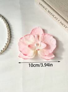 6 pièces Épingle à cheveux à fleurs artificielles de la série rose douce pour femmes, accessoire de coiffure de style Mori pour la mode, clips pour franges latérales, épingles à cheveux haut de gamme à fleurs convenant à un usage quotidien, accessoire capillaire, accessoire d'été, voyage, pinces à cheveux, barrette, pinces à cheveux