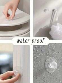 5pcs Transparent Crystal Door Knobs, Cabinet Drawer Door Knobs Handles, Self-Adhesive Handle With Hook, Furniture Door Decorative Hardware