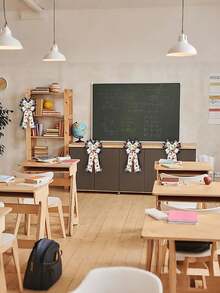 4 rollos de 20 yardas cada uno de cinta con borde metálico de 2.5 pulgadas con diseños de regla, lápiz, manzana, autobús y letras del abecedario, para envolver regalos, manualidades y decoraciones del primer día de clases - Multicolor - Ver 9