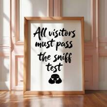1pc Funny Dog Word Art, Wall Art, Typography Poster, Apartment Aesthetic, Printable Wall Art, Canvas Prints, Pet Lover Gift, Black & White Quote Print. | With Or Without Frame, Room Decor, Home Decor, College Dorm Apartment Decor, Gifts For Wall Decoration In Hotel, Home, Living Room, Bedroom, Bathroom And Office