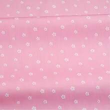 5件装粉色花卉蝴蝶结图案布料包 - 涤纶工艺布料，适用于DIY项目、娃娃衣服、拼布 - 多种图案预裁正方形，尺寸为7.87x7.87英寸/15.7x19.7英寸