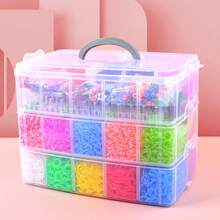 全新彩色松紧带编织礼品套装，各种彩色橡皮筋及零件，适合制作手链、手机带、包带、吊坠，是各种场合和生日的最佳礼物 - 彩色 - 查看 5