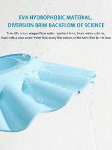 1 Wodoodporny czepek do mycia włosów EVA dla dzieci, miękki materiał, wodoodporny i regulowany, odpowiedni zarówno dla chłopców, jak i dziewcząt, nadaje się do codziennej kąpieli, strzyżenia i ochrony przed słońcem