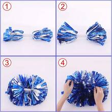 1 pieza de Bola de flores con porristas sosteniendo flores - Accesorios de pompones para baile de animadoras de escuela - Multicolor - Ver 7