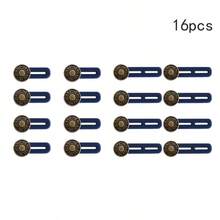 4/6/8/10/12/16pcs Casual Metal Waist Belt Extender Buttons, Adjustable Detachable No Needle Denim Pants Expander, Suitable For Everyday And Special Occasions - Unisex - Multicolor - View 19