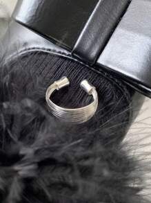 1 pieza Anillo ajustable de diseño de nicho de varias capas de alta gama, anillo personalizado de moda