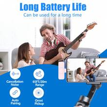 Wireless Lavalier Microphone For Phone IPad TypeC Lapel Mics Plug-Play 2.4G Ultra-Low Delay Built-In Noise Reduction Chip 8H Working Time For Video Recording Interview Podcast Vlog - Pink - View 5