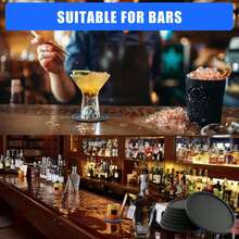 12pcs Silicone Coaster Set With Holder - Non-Slip Heat-Resistant Drink Mats For Wood, Glass, Stone Tabletops - Durable Kitchen & Dining Accessories, No Electricity Needed, Minimalist Design, Easy To Clean, Protect Surfaces From Coffee, Tea And Other Beverages, Kitchen Supplies - Multicolor - View 6