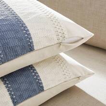 1 buah Sarung Bantal Dekoratif Lembut Warna Hijau Gaya Bohemian Farmhouse, Sarung Bantal Sofa untuk Sofa, Tempat Tidur, Ruang Tamu, Dekorasi Rumah - Biru - View 4