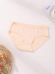 9件装女士三角内裤低腰无缝三角裤纯色舒适内衣内裤