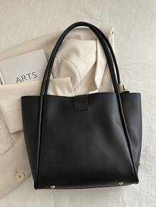 Nueva bolsa de mano versátil de un solo hombro de unicolor y de lujo para mujeres