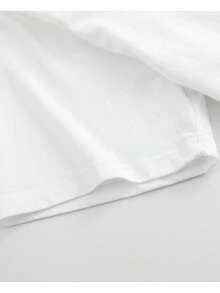 Men's And Women's Soft-Shirt - White Round Neck Casual Daily Top, Vintage Street Style Pattern - All-Season Basic Style, Artistic Print, Comfortable Fabric, Fashion Enthusiast Must-Have, Y2K Tops, Back To School, Unisex Clothing Suitable Teenagers And College Students. Available In Sizes S-, Women's Streetwear.Funny Shirts, - 白色 - 查看 3