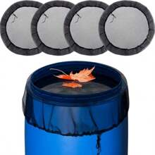 1 Peça Tela de Cobertura para Barril de Chuva, Rede de Baldes de Coleta de Água, Cobertura de Rede para Barril de Chuva com Cordão Ajustável, Tela de Filtro para Acessórios de Barril de Chuva de Jardim Externo para Evitar Mosquitos, Folhas Caídas e Outros Detritos de Entrar no Balde