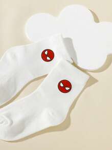 5 Paar Kinder Logo Design atmungsaktive Halbe Socken für Sportarten, Ganzjährig