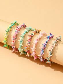 1/2/3/6/9pcs Multi-Color Natural Shell Asymmetrical Stone Sea Star Necklace Bracelet Set, Suitable For Women Spring/Summer Daily, Beach, Holiday & Casual Wear