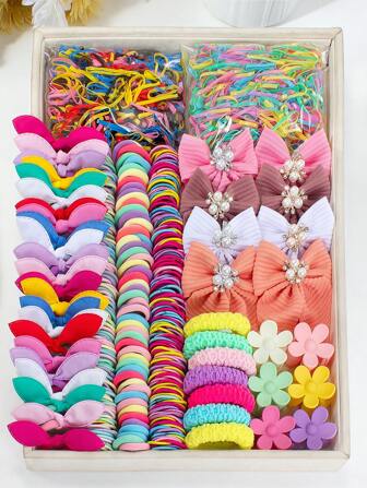 4/12/852ชิ้น ชุดเครื่องประดับผมโบว์น่ารักสำหรับผู้หญิง, รวมกิ๊บติดผมโบว์ไข่มุกเทียม, กิ๊บหนีบผมลายดอกไม้เรซิ่นเนื้อแมท, ยางมัดผมหูกระต่าย, ยางรัดผมและ scrunchies สีสันสดใส, ยางรัดผมแบบยืดหยุ่น - เครื่องประดับผมสำหรับผู้หญิง, แฟชั่นใหม่ปี 2025, เครื่องประดับผม, ฤดูร้อน, ของใช้ในโรงเรียน, หรูหรา, วิทยาลัย, เครื่องประดับผมไข่มุก, ชุดฤดูหนาวสำหรับผู้หญิง, ของขวัญ, โบว์, มีระดับ