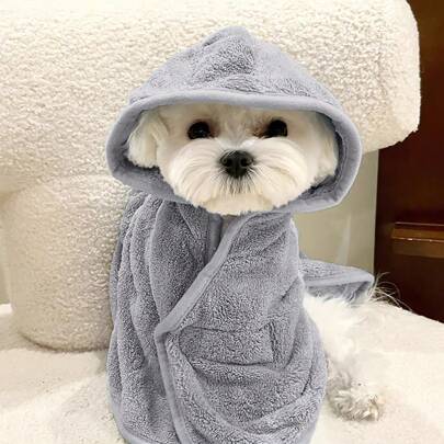 Pet Cat Dog Absorbing Towel, Quick Drying Bath Towel/Robe For Bathing