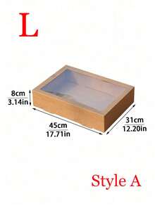 1件/2件牛皮纸一次性餐盒，露营户外野餐盒，便携式烘焙包装盒，适用于烧烤、下午茶、甜点、蛋糕、水果、外卖午餐盒