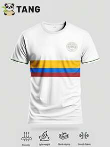Camiseta de fútbol de rayas blancas personalizada para hombre, personalizada con nombre y número, cuello redondo, cómoda camiseta deportiva, ideal para entrenamiento de fútbol, ropa informal diaria, ideal como regalo.