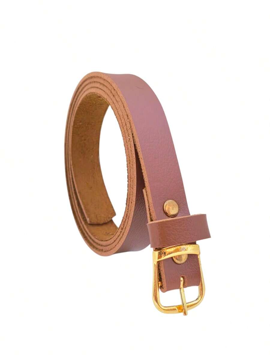 Cinto Feminino fivela dourado da moda 2 cm largura