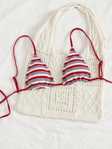 Bộ đồ bơi liền thân màu đỏ gợi cảm và thời trang dành cho nữ, áo bikini mùa hè đi biển. - Nhiều màu - Xem 4
