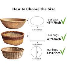 5pcs Extra Large Cello Bags,43x47 Inches Clear Cellophane Bags Perfect For Gift Baskets, Presents, Weddings, Bridal/BabyShowers And More (Flat, No Gusset, Ribbon Not Included)