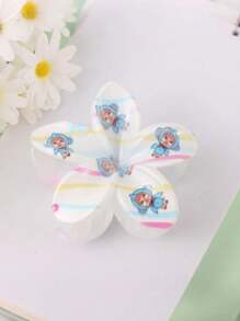 1pc/6pcs Cartoon Doodle Plumeria Hair Clips, Suitable For Women's Daily Life, Leisure, Party, Commuting, Vacation - Hair Accessories, Best Gift For Girlfriend, Mom On Holidays, Birthday, Anniversary Or Graduation