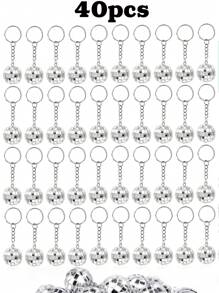 5/10/20pcs Sparkling Mini Disco Ball Pendant Key Chain Charms Set, Glitter Bag Accessories For Party Decoration, Multipurpose Phone Charm, Backpack Handbag Car Key Earphone Box Decor, Party Favor Gifts For Guests, Suitable For Retro Party Disco Theme, Concerts, Weddings, Graduations, Anniversaries, Christmas Tree Decorations, Thanksgiving Small Gifts