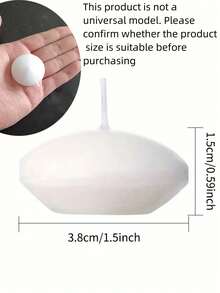 10pcs/Pack Floating Candle Centerpieces, Unscented Floating Candle Decorations, Floating Candle Vase Suitable For Valentine's Day, Thanksgiving, Wedding, Holiday, Party And Home Decor - White 20 - View 9